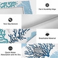 thumbnail image 6 of Navy Blue Coastal Outdoor Rug for Patio/Deck/Porch, Non-Slip Large Area Rug 5 x 8 Ft, Turquoise Coral Ocean Modern Sea Indoor Outdoor Rugs Washable Area Rugs, Reversible Camping Rug Carpet Runner, 6 of 8