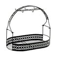 thumbnail image 4 of jifeng Bottle Rack Kitchen Organizer Home Metal Gift Versatile Minimalist with Storage Oval Black, 4 of 9