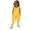 Yellow, variant on Vedolay Formal Jumpsuits Girl's Two Tone Button Front Sleeveless Belted Rib Knit Romper,Gray 3 Years