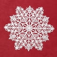 thumbnail image 5 of Manteles individuales metálicos de vinilo prensado de 3,9 "× 3,9" para decoración de mesa de comedor, manteles individuales plateados con copo de nieve ahuecados, 5 of 5