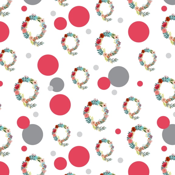Letter Q Floral Monogram Initial Premium Gift Wrap Wrapping Paper Roll