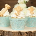 Efavormart 25 Pack | Blue Lace Laser Cut Paper Cupcake Wrappers, Muffin ...