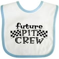 thumbnail image 3 of Inktastic Future Pit Crew Racing Flags Boys or Girls Baby Bib, 3 of 4