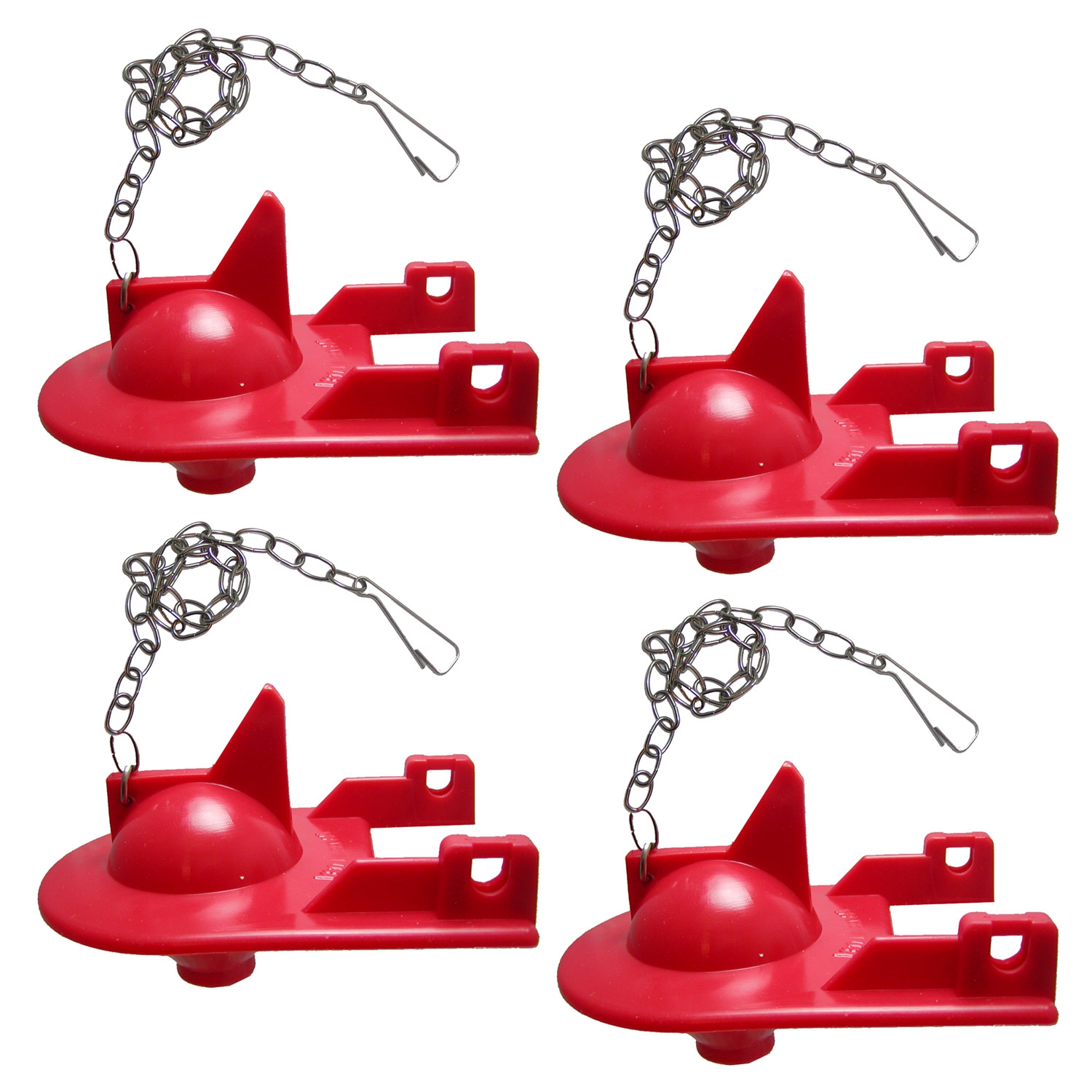 4 Pack of FlushLine Toilet Flappers for Kohler Shark Top GP84138, 84313