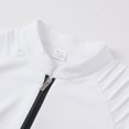 thumbnail image 6 of TOMVIGX Mens Quarter Zip Pullover Ruched Mock Neck Shirt Slim Fit Long Sleeve Tops Pleated Casual Sportswear Daily Wear Outfits XL, 6 of 7