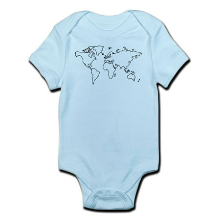 

CafePress - World Map Infant Bodysuit - Baby Light Bodysuit