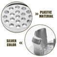 thumbnail image 5 of Topbathy 6pcs Bathroom Sink Overflow Plug Silver Plastic Overflow Drainage Bathroom Renovation, 5 of 5