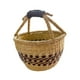 thumbnail image 3 of Cesta de picnic tejida de algas marinas, cesta de transporte con asa de cuero sintético, cesta para refrigerios Marrón, 3 of 9