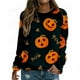 thumbnail image 1 of Sudadera con capucha divertida de Halloween para mujer, de cuello redondo Sudadera con capucha, suéter de calabaza, abrigos para niña, ropa de otoño, 1 of 4