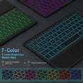 thumbnail image 4 of Funda de teclado Doohowcase Bluetooth retroiluminada para Lenovo M11 11, 4 of 7