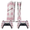 thumbnail image 2 of Pink Heart Check Merch PS5/PS5 Pro/PS5 Slim Digital Disc Skin Sticker For Console And Controller Skins, 2 of 7