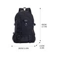 thumbnail image 3 of Lignoak Canvas Bag Casual Men'S Backpack Men'S Backpack Computer Backpack Student Leisure Backpack Travel Bag Black, 3 of 4
