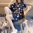 thumbnail image 1 of Nueva ropa de dormir de verano para mujer, conjunto de pantalones cortos de manga corta, informal, fresco y dulce, ropa ligera y cómoda para el hogar, Sudeste Asiático, 1 of 5