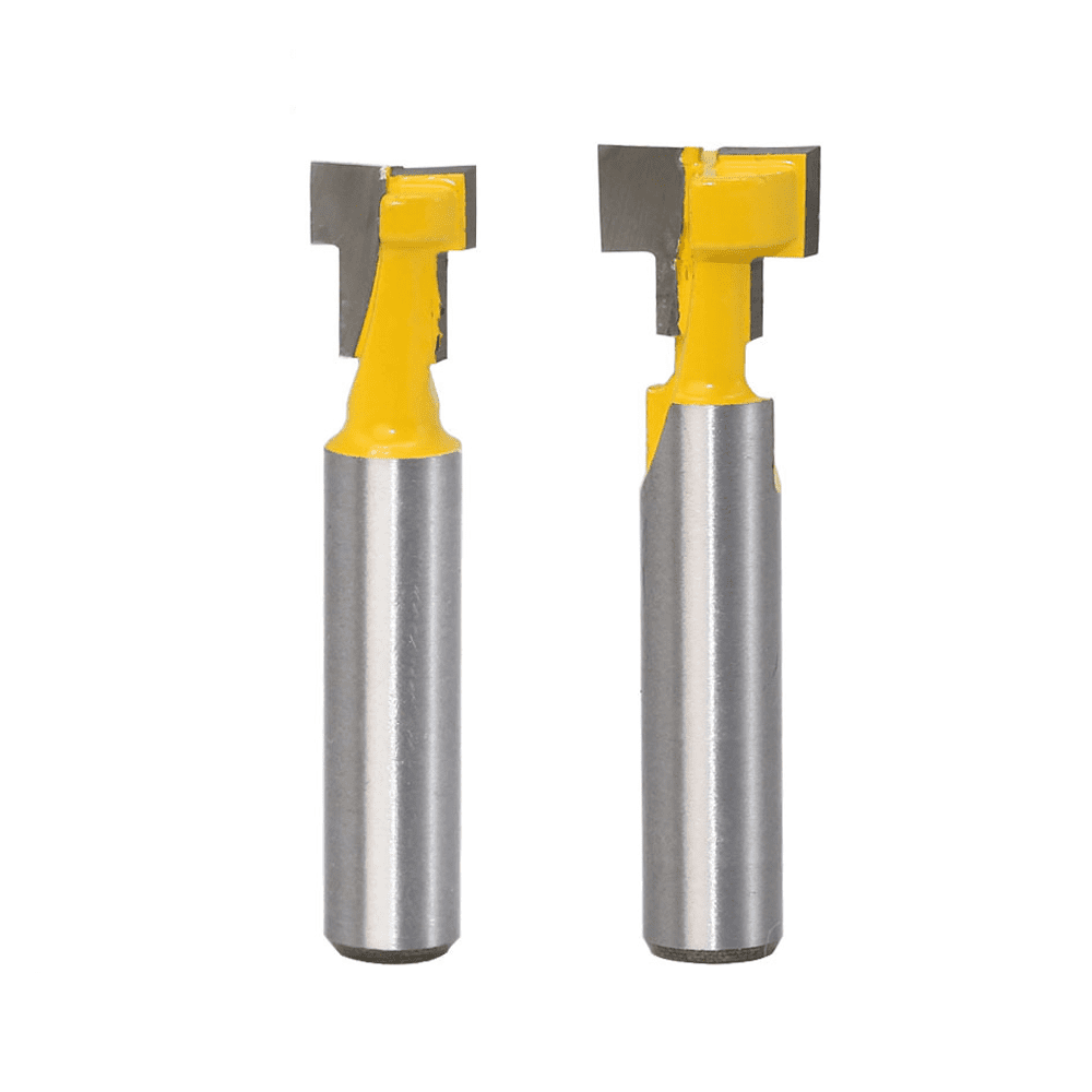 Paota 2PCS 8mm Shank TSlot Router Bit Set Wood Cutting TSlot Woodworking TSlot Cutters For 9