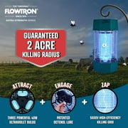 Flowtron 2 Acres Outdoor Electric Bug Zapper, 120W Mosquito Killer, Green, 1 Count