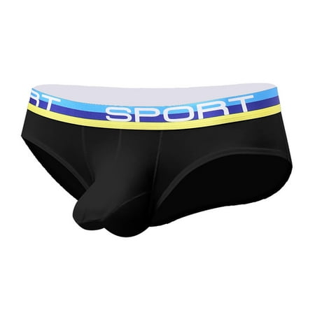 

Shangqer Men Panties Anti-septic U Convex Chic Elastic Waist Men Underpants