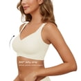thumbnail image 3 of Daystry Womens Plus Size Wireless Bra Supportive Seamless Bras Full Coverage Push Up Comfortable No Underwire Tshirt Bras, 3 of 9