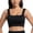 Black, variant on Women's Bra, Polyamide Blend Slim Fit Seamless Wirefree Square Neck for Yoga Daily Wear
