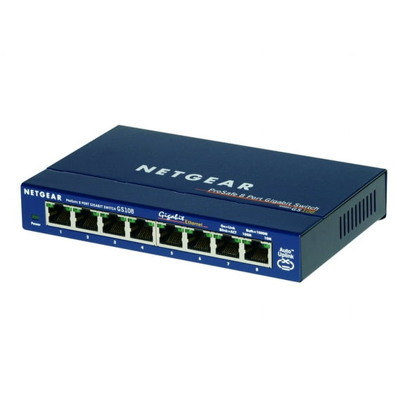NETGEAR GS108 - Switch - 8 x 10/100/1000 - desktop