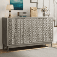 thumbnail image 5 of Algherohein Sideboard Buffet Cabinet with Storage,Cabinet with Doors and Adjustable Shelves,Gray, 5 of 7