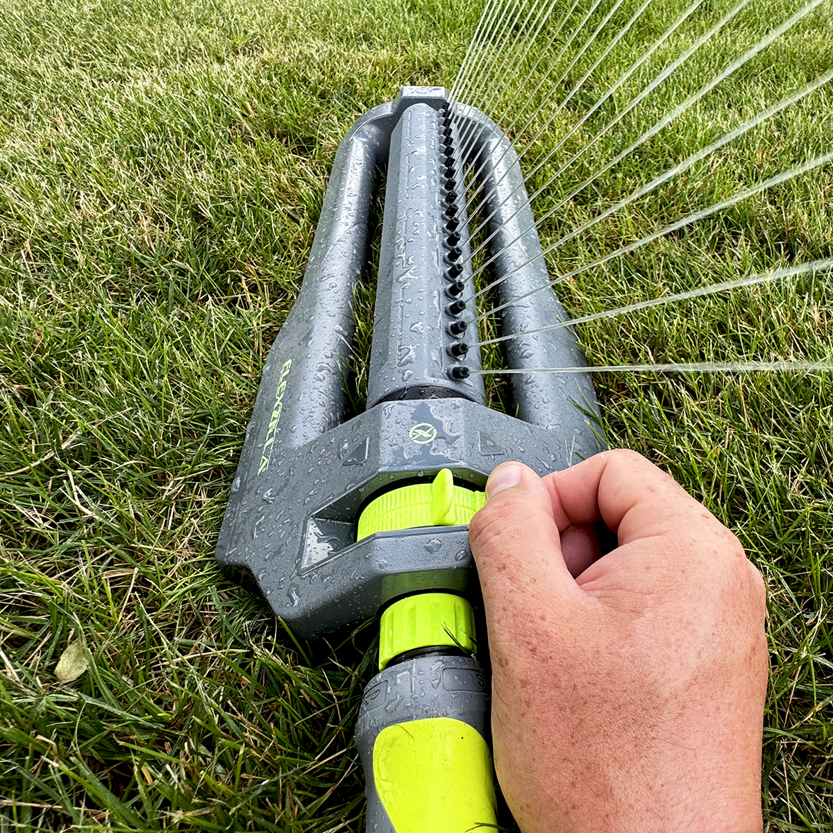 Flexzilla® Oscillating Lawn Sprinkler, 4,200 sq. ft., ZillaGreen™