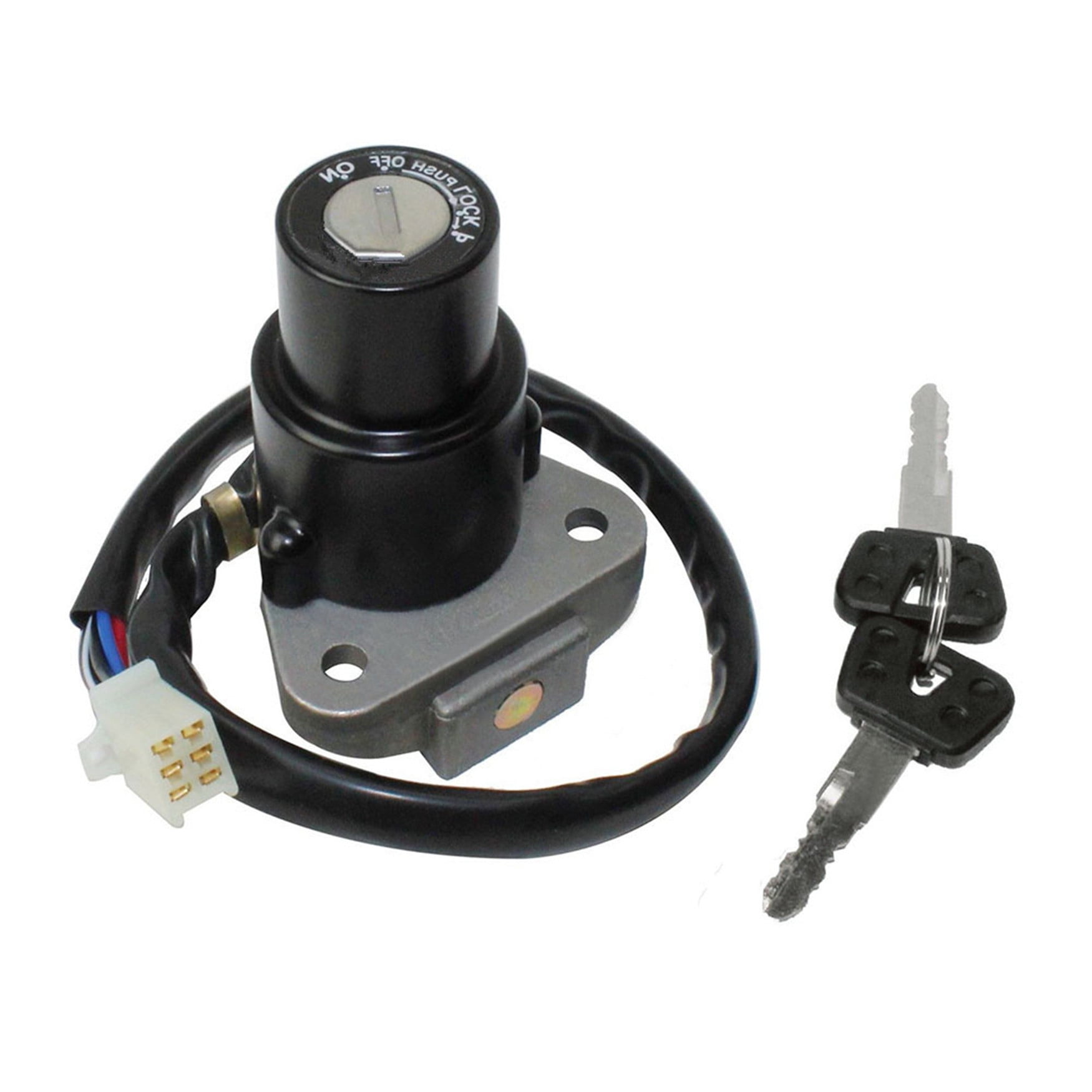 New Ignition Key Switch For Kawasaki KLR650 | Fits 1987-2000 & 2001-2007 Models