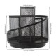 thumbnail image 2 of COMPUKAS Organizador De Bolígrafo Redondo Giratorio De Hierro Negro Para Escritorio Y Oficina, 2 of 6