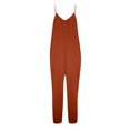 thumbnail image 6 of GILIGEGE Women Casual Overalls Jumpsuits Loose Sleeveless Spaghetti Strap Wide Leg Long Pants Romper with Pockets Women's Loose Jumpsuits Strap Stretchy Long Pant Romper Jumpsuit with Pockets, 6 of 6