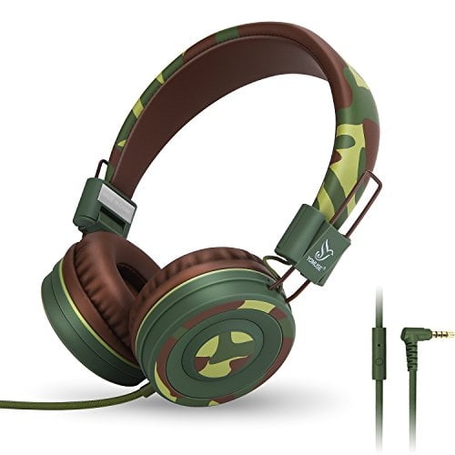 Yomuse C89 On Ear Auriculares plegables con microfono, diade
