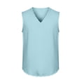 thumbnail image 6 of Mens Big & Tall Linen Tank Tops Plus Size Summer Ripped Shirts for Men Casual Lightweight Sleeveless V Neck Summer Beach Vests S-4X, 6 of 7