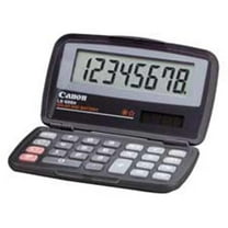 Canon  8-Digit Pocket Calculator- Dual Power- 4-.33in.x2-.67in.x.6in.- BK