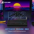 thumbnail image 2 of ATTACK SHARK R82 HE Wired 75% Gaming Keyboard with C04ULTRA LED Cable, 2 of 9