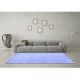 thumbnail image 3 of Ahgly Company Indoor Rectangle Solid Blue Modern Area Rugs, 6' x 9', 3 of 4
