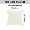 thumbnail image 5 of REGALWOVEN Pack of 2 Faux Fur Soft Plaid Decorative Throw Pillow Covers Square Plush Pillowcase 18" x 18", 5 of 6