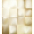 thumbnail image 3 of Ivory Duvet Cover Set, Abstract Square Shaped Geometric Fractal Pattern Modern Shady Tone Display, Decorative 3 Piece Bedding Set with 2 Pillow Shams, Queen Size, Cream Beige, by Ambesonne, 3 of 3