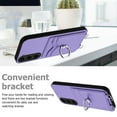 thumbnail image 5 of Allytechgroup Samsung Galaxy S23 Case with Cards Holder, Crossbody Shoulder Strap Ring Holder Kicsktand Bumper Shockproof Slim Fit Wallet Case Cover for Samsung Galaxy S23, Purple, 5 of 6