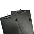 thumbnail image 2 of Yoetaun Clipboard Folder PU Leather File Paper Clip Board Writting Pad Folder Document Stationery PU Clipboard Padfolio Clip Black, 2 of 8