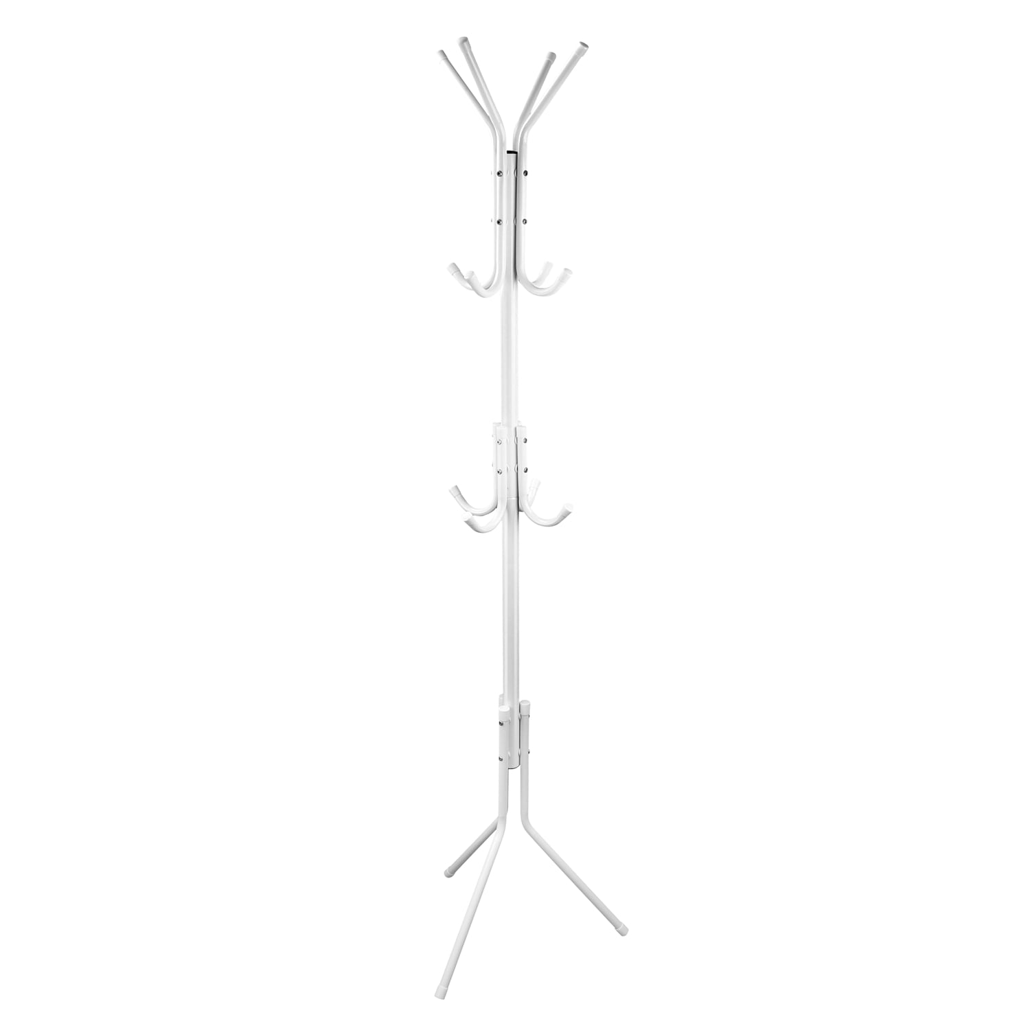 iMounTEK Iron Stand Coat Rack Tree Clothes Hanger with 8 Hooks 3 Tier ...