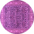 thumbnail image 1 of Ahgly Company Indoor Round Persian Purple Traditional Area Rugs, 8' Round, 1 of 4