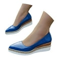 thumbnail image 3 of Shoes for Women,Comfortable Casual Shoes New Casual Wedge Heel Pointed Toe On Fashion Footwear For Daily Wear And Work Engagements,Walking Shoes(Size:9), 3 of 9