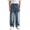 Blue, variant on Coerni Boys Trendy Baggy Jeans Faded Gradient Wide‑Leg Pants Elastic Waist Casual Trousers Teen School Streetwear Jeans Straight-Leg
