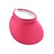 thumbnail image 2 of Minnieouse Sombreros para el sol Protección Clip-On Gorras Visera de lino Ajustable Grandes aleros Parte vacía Color sólido Regalo deportivo Sombreros Rosa roja Minnieouse AP010232-06, 2 of 6