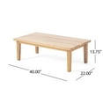 thumbnail image 5 of GDF Studio Velthur Outdoor Wicker and Acacia Wood 4 Seater Chat Set with Cushions, Multibrown, Beige, and Teak, 5 of 13