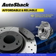 thumbnail image 6 of AutoShack Rear Drilled & Slotted Brake Rotors Ceramic Brake Pads Wheel Bearing Hub Assembly | Replacement for Toyota 4Runner FJ Cruiser Lexus GX460 4WD | E-Coated | 8-PC Brake Kit | ShadowGuard, 6 of 6