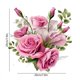 thumbnail image 3 of CaiYueKe Waterproof Vinyl Car Stickers Decorative Floral Rose Design Auto Exterior Body Decals for Vehicle Window Bumper Laptop Wall Tile Bathroom Home Decor Removable Adhesive Art Sticker, 3 of 7