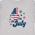 thumbnail image 4 of Inktastic 4th of July with Striped Stars Boys or Girls Long Sleeve Toddler T-Shirt, 4 of 5