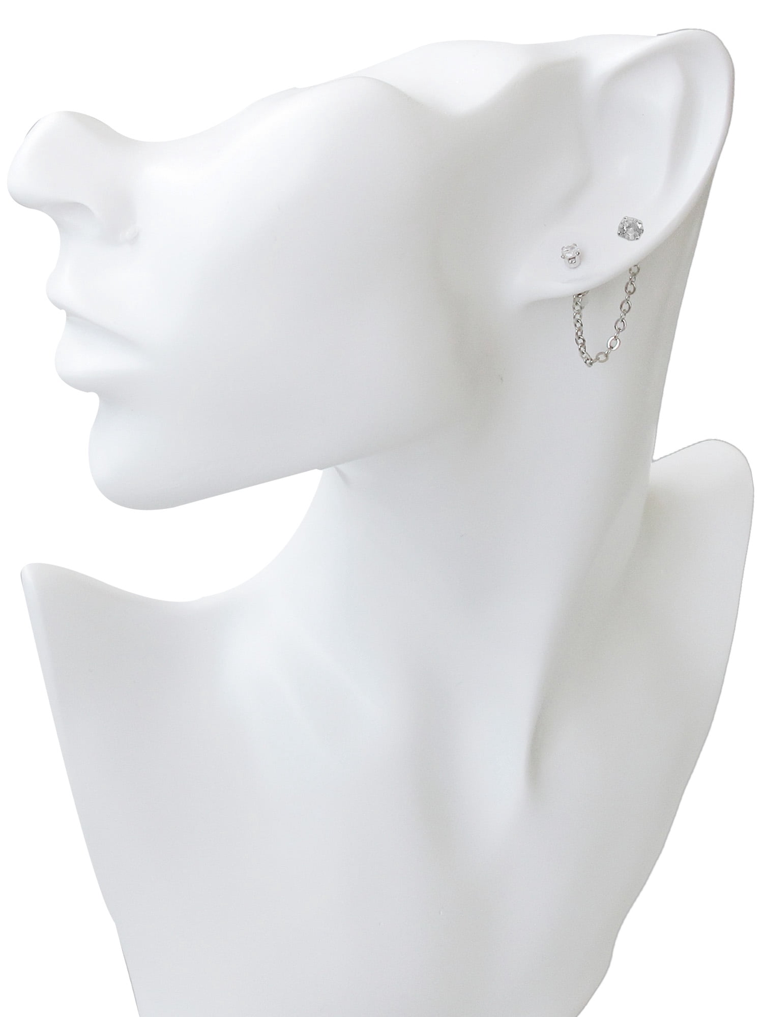 Time And Tru Women's Mix And Match Earring Set in Gold Plated Zinc Alloy