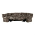 thumbnail image 3 of Furniture of America Bello Brown Fabric Power Reclining Sectional with USBs, 3 of 20