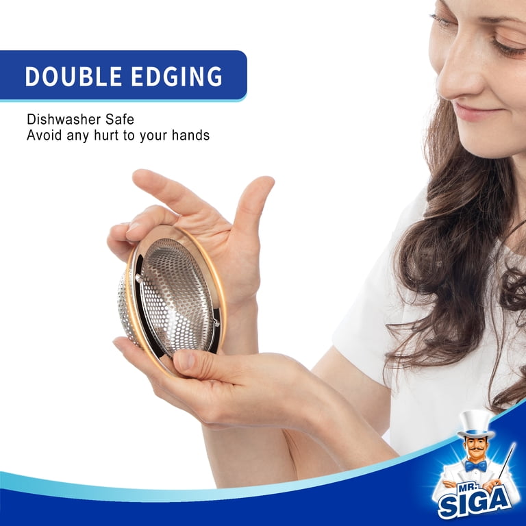 MR.SIGA Stainless Steel Sink Drain Strainer, 2-Pack photo 2