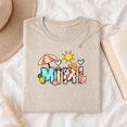 thumbnail image 3 of Jollimate Mimi Shirt Women, Cute Summer Beach Graphic Tee, Floral Pineapple Alphabet T-Shirt, 3 of 6